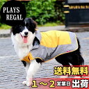 Umora 犬用レインコート カッパ 雨具 通気 帽子付 散歩用 小型犬 中型犬 大型犬(オレンジ+グレー XS)