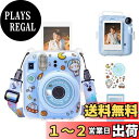 HIYQIN mini 12ケース、FUJIFLM 「 mini 12」専用カメラケース4点セット 12 クリア ケース ショルダーストラップ付 磁気フォトフレ...
