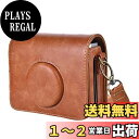 HIYQIN ケース, mini Evo カメラバッグ カメラ保護ケース mini Evoケース ショルダーストラップ付き プリントでき 横スタイル 四色展開(ブラウン)