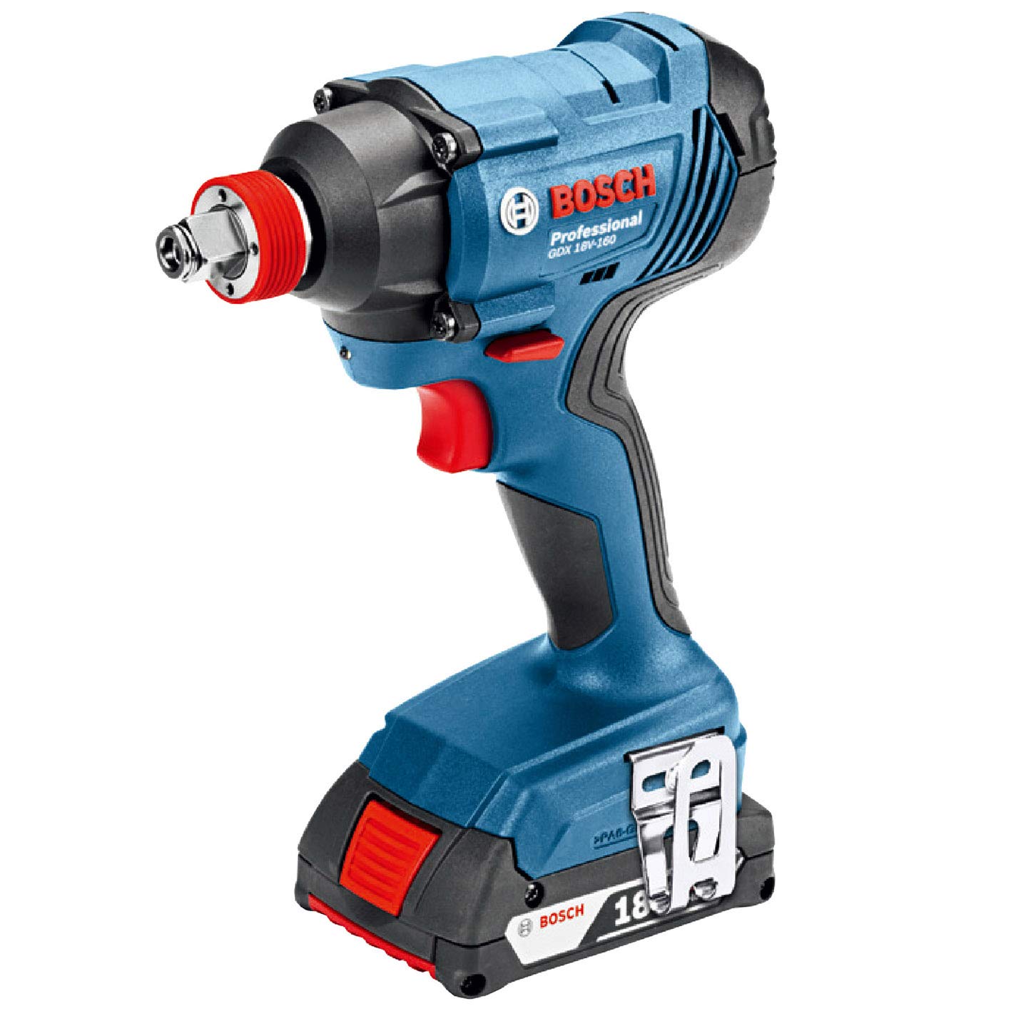 Bosch Professional(ボッシュ) 18V コードレスインパクトドライバー レンチ兼用 (2.0Ahバッテリー2個・充電器・キャリングケース付) GDX18V-180