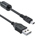 カメラケーブル USB ミニ8ピン平型 ケーブル デジタルカメラ用 1m wuernine USB A-mini 8pin Nikon ニコン パナソニック 富士フイルムなどなど カメラ用コード UC-E6互換品