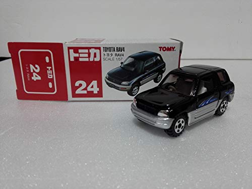 トミカ No.24 トヨタ RAV4 中国製 赤トミー 長期保管の クレイジーミニカーサークル ケース付き 倉庫発送