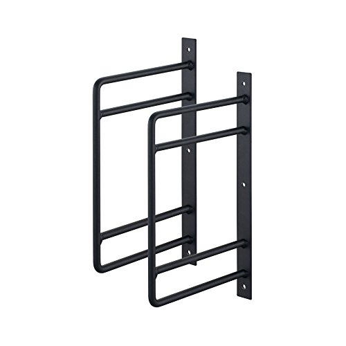 【送料無料】SANEI アイアンブラケット 2段式棚用 ビス付き 黒 2個入り W21070-22-D