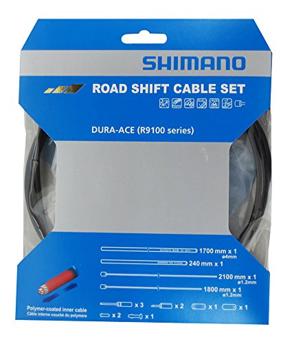 シマノ (SHIMANO) リペアパーツ シフトケーブルセット ポリマーコーティング R9100 ブラックOT-RS900、RD-R9100用ノーズ付 Y0BM98010