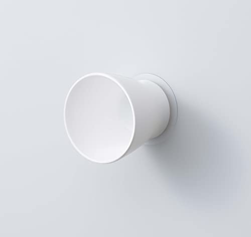SANEI 歯磨きコップ 吸盤式 壁にくっつける 浮かす収納 衛生的 ホワイト PW6812-W4