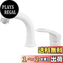 SANEI 洗面用 シングルスプレー混合栓 洗髪用 エコ 節約 引き出しホース K37610EJV-13 ホワイト