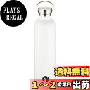 キャプテンスタッグ(CAPTAIN STAG) スポーツボトル 水筒 直飲み ダブルステンレスボトル 真空断熱 HDボトル 1000ml ホワイト UE-3373 外径84×高さ310mm