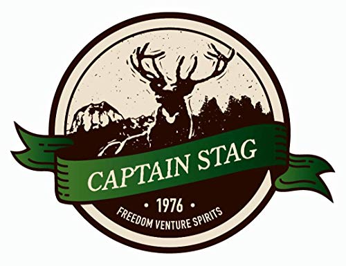 キャプテンスタッグ(CAPTAIN STAG) ステッカー シール CSデザインステッカー 【リボンバッジ・G】 75×5..