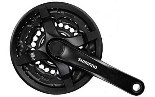 ޥ(SHIMANO) եȥۥ(MTB) FC-TY501-L 423424T 170mm 8S/7S/6S 󥬡 ֥å бBB ͳѼ 122.5mm(D-NL) EFCTY501C244CLB TOURNEY(ˡ)