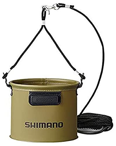 シマノ SHIMANO 釣り用バケツ・バッカン 水汲ミバッカン BK-053Q 21cm カーキ