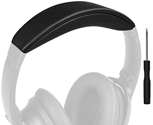 SOULWIT ヘッドバンド ヘッドバンドパッド Bose QuietComfort 45 (QC45)/QuietComfort SE (QC SE)/New Quiet Comfort Wireless 用 ヘッドバンド 交換 クッション ヘッドホンバンド ヘッドセットバンド 替えバンドキット 一体型 (ブラック)