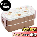 スケーター(Skater) 弁当箱 600ml 抗菌 2段 女性用 コリラックマ & コグマ 日本製 YZW3AG-A