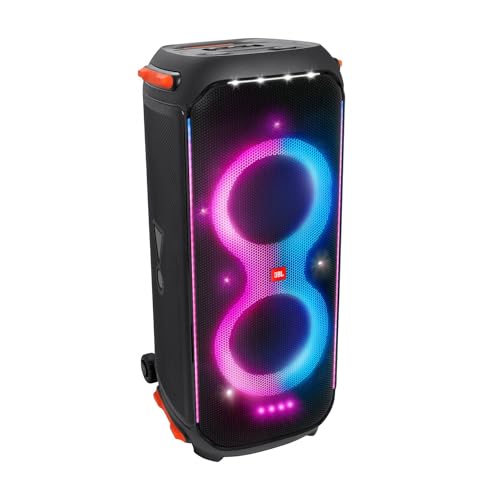 JBL PARTYBOX710 Bluetoothスピーカー ワイヤレス 最大出力800W/バッテリー非搭載/IPX4/マイク入力/ギター入力搭載/キャスター付き ブラック JBLPARTYBOX710JN