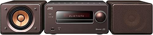 JVCケンウッド EX-S55-T ウッドコーンシリーズ Bluetooth搭載 ハイレゾ音源再生 録音対応USB端子搭載 コンパクトコンポーネントシステム ブラウン