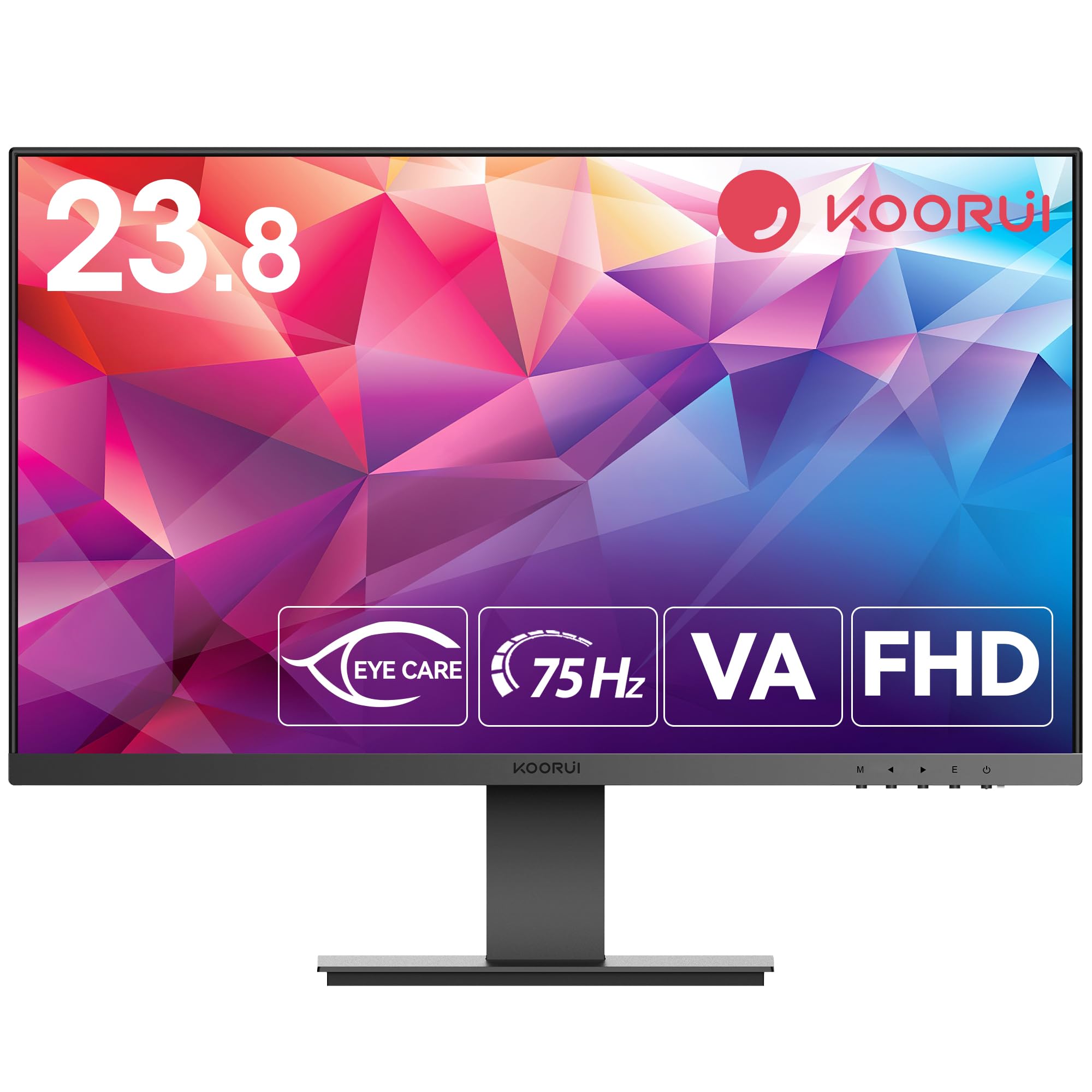 KOORUI j^[ 23.8C` 24N1A fBXvC VA tHD ő75Hz u[Cgy tbJ[t[ VESAΉ t[X HDMI 1.4/VGA (Xs[J[񓋍)