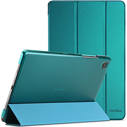 ProCase Galaxy Tab A7 10.4” (T500 T503 T505 T507) ケース 2020発売 超スリム スタンド フォリオ保護ケース 半透明フロスト バックカバー‐エメラルド