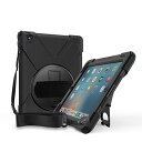 ProCase iPad 2 3 4 (旧モデル) 保護ケース 耐衝撃 バンパーケース 360°回転スタンド機能 調節可能なショルダーストラップ 適用機種： iPad 2/iPad 3 /iPad 4 -ブラック