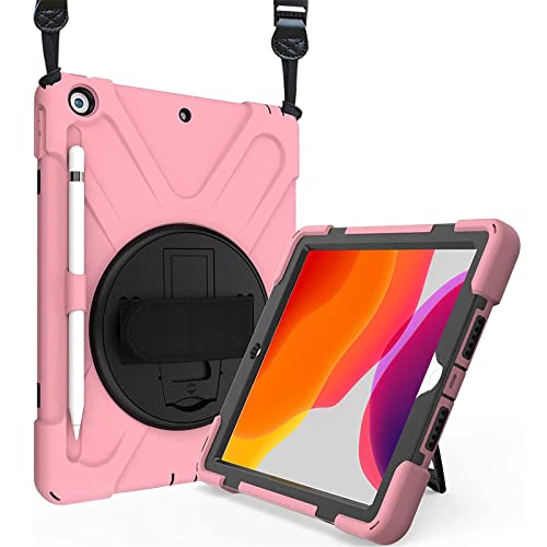 ProCase iPad 9/8/7 V_[P[X 10.2h| ϏՌJo[i2021 2020 2019) y[ 360]X^h t -sN