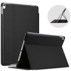 ProCase iPad Air 3 10.5”/ iPad Pro 10.5" 保護ケース (2019 2017) 縦と横にスタンド フォリオ 耐衝撃スマートカバー (ブラック)