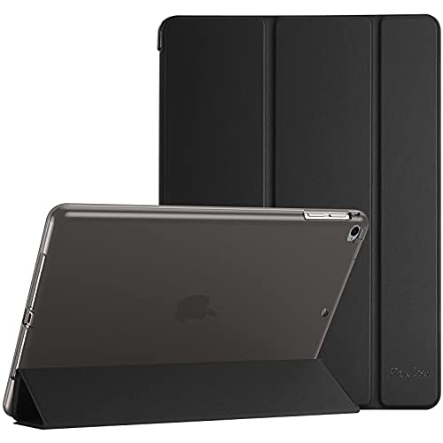 ProCase iPad 9.7 ケース、iPad 6世代 2018/ 5世代 2017, iPad Air 2 1 保護カバー, 3つ折り スマートケース TPUバックカバー スタンド機能 - ブラック