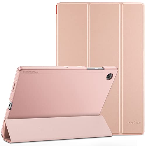 ProCase Galaxy Tab A8 ケース 10.5” 2022 （X205 X200 X207）軽量 スタンド フォリオ 半透明バックカバー - ローズゴールド