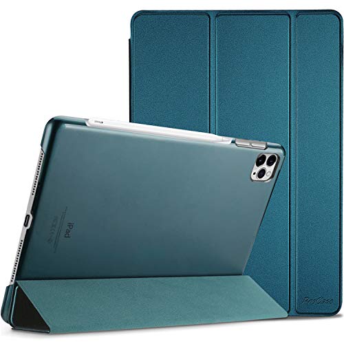 ProCase iPad Pro 11 ケース 第4/3/2/1世代に適用（2022 2021 2020 2018)、[Apple Pencilのペアリングと充電に対応] 三つ折り スタンド スマートカバー - ティール