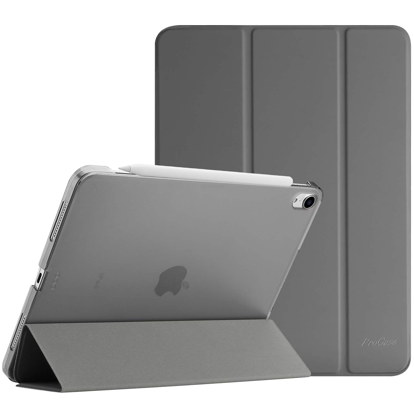 ProCase iPad Air5 (2022) / Air4 (2020) P[X y X^h O܂ tHIیP[X obNJo[ Apple Pencil 2Ή Ή[FiPad Air 5 2022(A2588 A2589 A2591)AiPad Air 4 2020(A2324 A2072 A2316 A2325) 10.9C` - O[