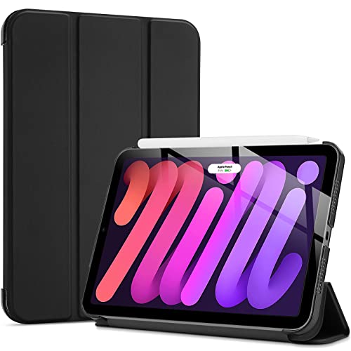 ProCase iPad Mini6 P[X 2021 8.3C`AX O܂X^h n[hobNJo[AKp@FiPad Mini 6 2021 -ubN