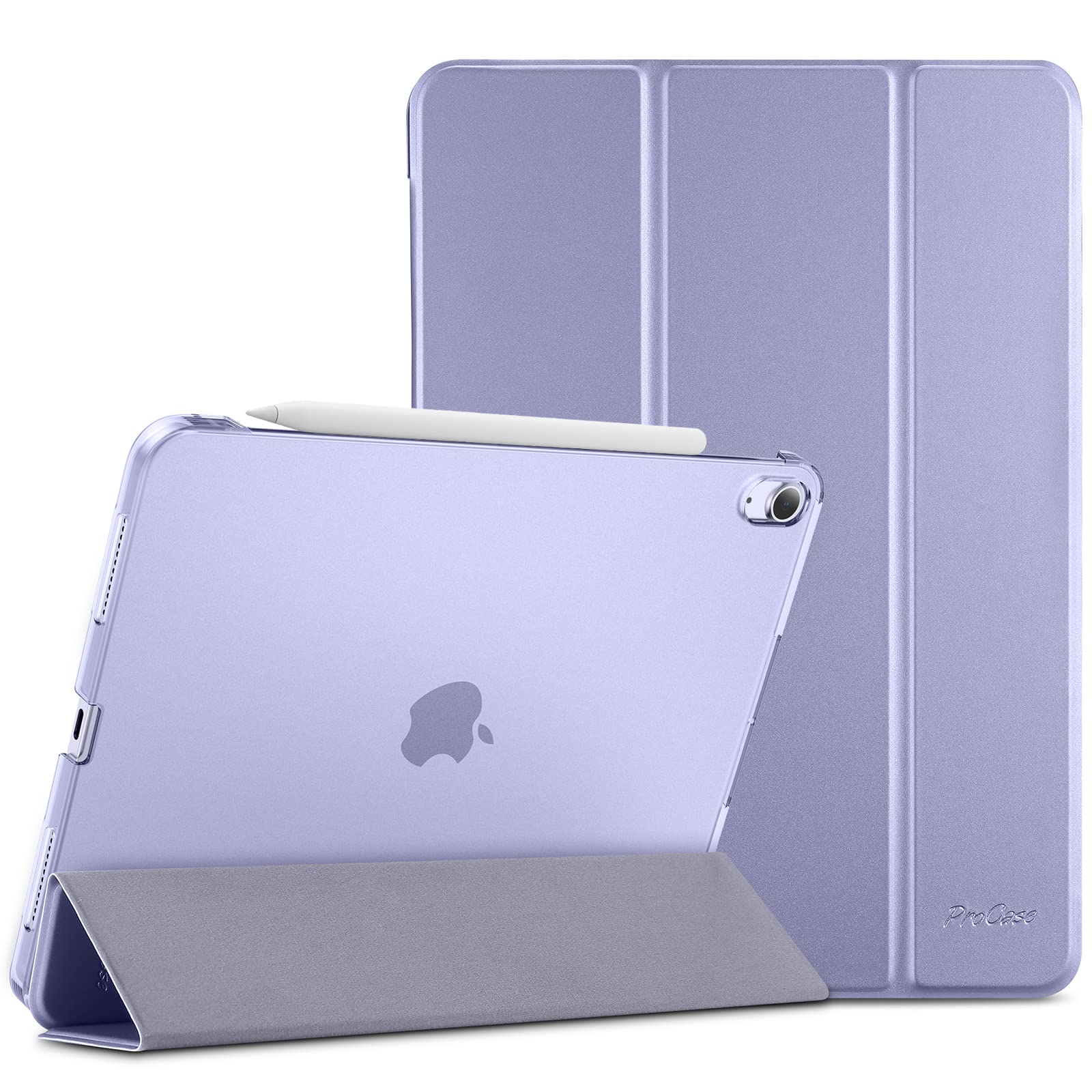 ProCase iPad Air5 (2022) / Air4 (2020) P[X y X^h O܂ tHIیP[X obNJo[ Apple Pencil 2Ή Ή[FiPad Air 5 2022(A2588 A2589 A2591)AiPad Air 4 2020(A2324 A2072 A2316 A2325) 10.9C` - p[v