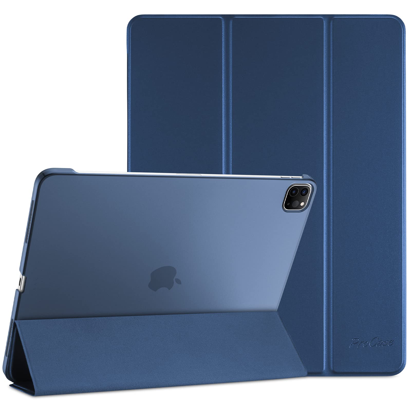 ProCase iPad Pro 12.9 P[X 6/5/4/3ɓKpi2022 2021 2020 2018jA X O܂ X^h X}[gJo[ Pencil̃yAOƏ[dɑΉ - _[Nu[