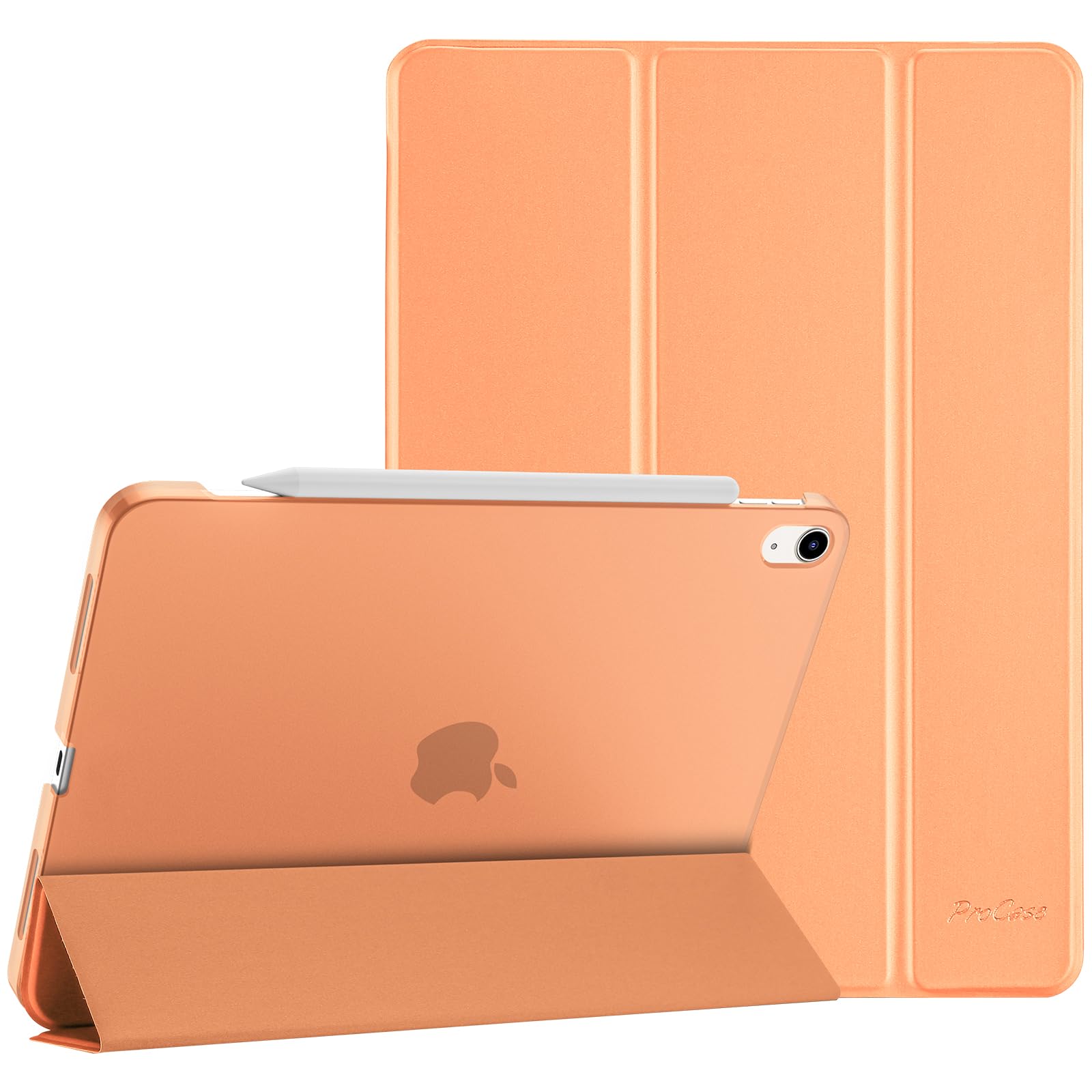 ProCase iPad Air5 (2022) / Air4 (2020) P[X y X^h O܂ tHIیP[X obNJo[ Apple Pencil 2Ή Ή[FiPad Air 5 2022(A2588 A2589 A2591)AiPad Air 4 2020(A2324 A2072 A2316 A2325) 10.9C` - IW