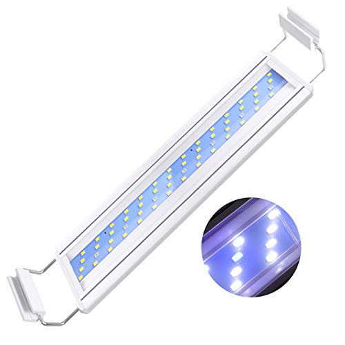 LEDGLE 水槽ライト 10W アクアリウム ライト 40～50CM水槽対応 56LED(7青46白) LED 魚ライト 水槽照明・水草育成・観賞魚飼育