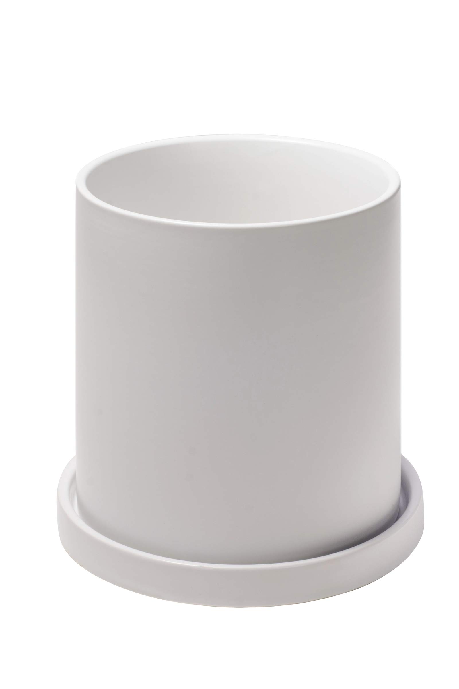 商品情報商品の説明主な仕様 【上質な材質】高品質の陶器で仕上げられで、高級感があります。陶器鉢材質が重いので、安定感があります。植物の美しさを引き立て、どんなインテリアの雰囲気に合わせやすい。br【サイズ】6号鉢幅：15.7cm 高さ：16.5cm 耐用性：この白植木鉢は現代の高温技術を採用されて、もっと丈夫で普通の鉢植えより長持ちします。br【植物の健康を保つ】底穴があり、排水に便利です。通気性がよく、根茎の呼吸が楽になり、植物の健康を保ちます。受け皿付きなので、置く場所はびしょ濡れになる心配が要りません。br【幅広い用途】おしゃれなデザインで、観葉植物、サボテン、多肉植物など植物の育成に適します。お部屋、オフィス、庭、お店、キッチンなどに置いて綺麗な飾りになります。記念日、誕生日、お祝い日の場合にご家族、お友達、自然や園芸が好き方への素敵なギフトです。br【カスタマーサービス】製品におきまして、何か品質問題がありましたら、いつでもお気兼ねなくお問い合わせください。無料返品、交換、返金対応致します。良いショッピング体験を提供させていただきます。