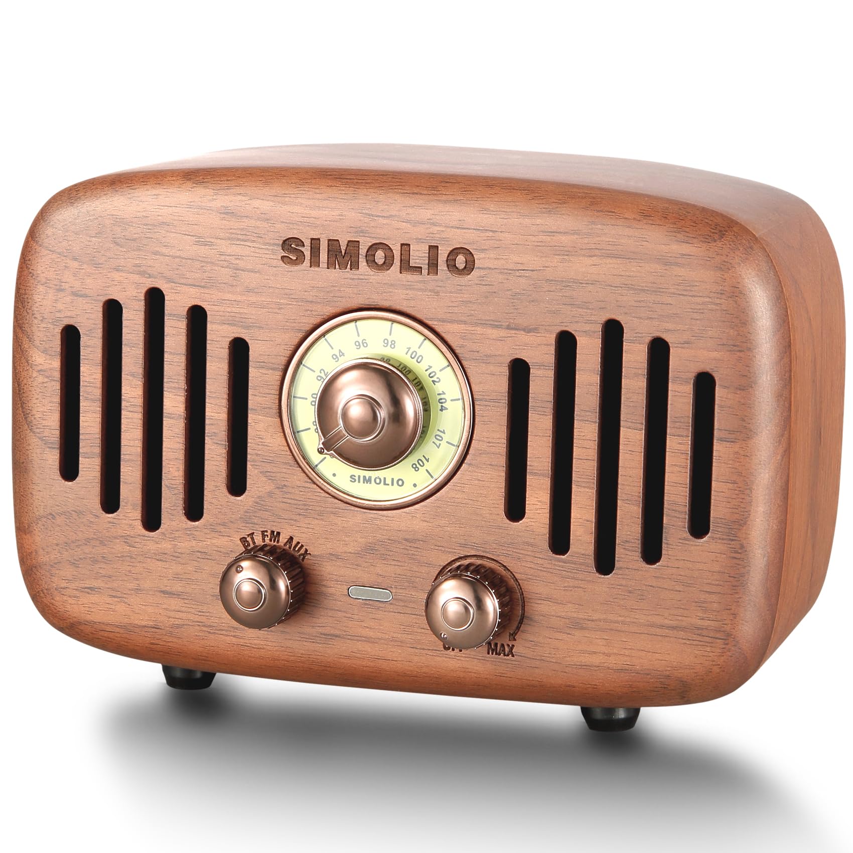 SIMOLIO ビンテージレトロラジオ 大音