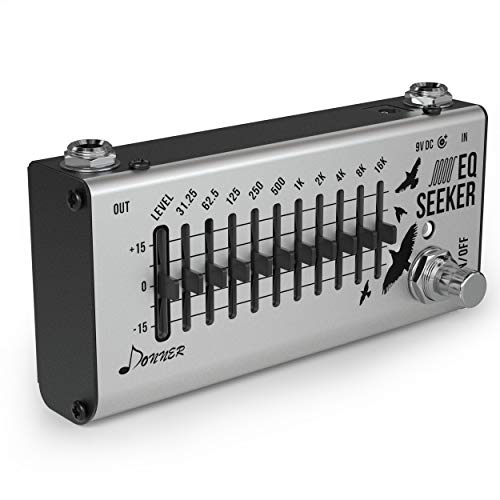 Donner イコライザー EQシーカー 10バンド EQ Equalizer エフェクター イコライザー ギターエフェクター ペダル (EQ Seeker)