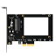 GLOTRENDS U.2 (SFF-8639) PCIe NVMe 4.0/3.0 ѴץɡU.2 PCIe SSD ѡPCI-E GEN4 ե륹ԡ ǥȥåPCΥ󥹥ȡ