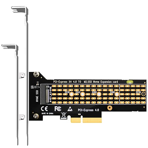 GLOTRENDS PA-22110 M.2 NVMe - PCIe 4.0 X4変換アダプターカード、22110/2280/2260/2242/2230 M.2 NVMe SSD用