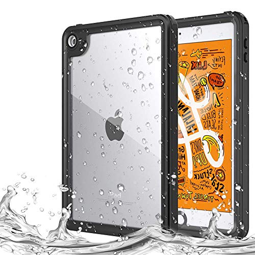 iPad mini 5 ケース TiMOVO iPad mini5 防水ケース 2019 第五世代 完全防水IP68規格 スクリーンプロテクター 衝撃吸収 防塵 擦り傷防止 精密設計 360°アイパッド全面保護カバー Black