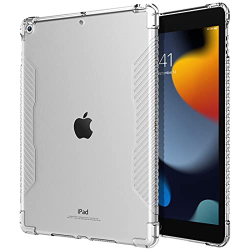 iPad 9 P[X NA TiMOVO iPad 9 P[X 2021 iPad 8 P[X 2020 iPad 10.2 P[X 2019 iPad 9/8/7 10.2C` P[X 2021/2020/2019f ^ubg Jo[ lpH ϏՌ h~ TPU ~ Clear