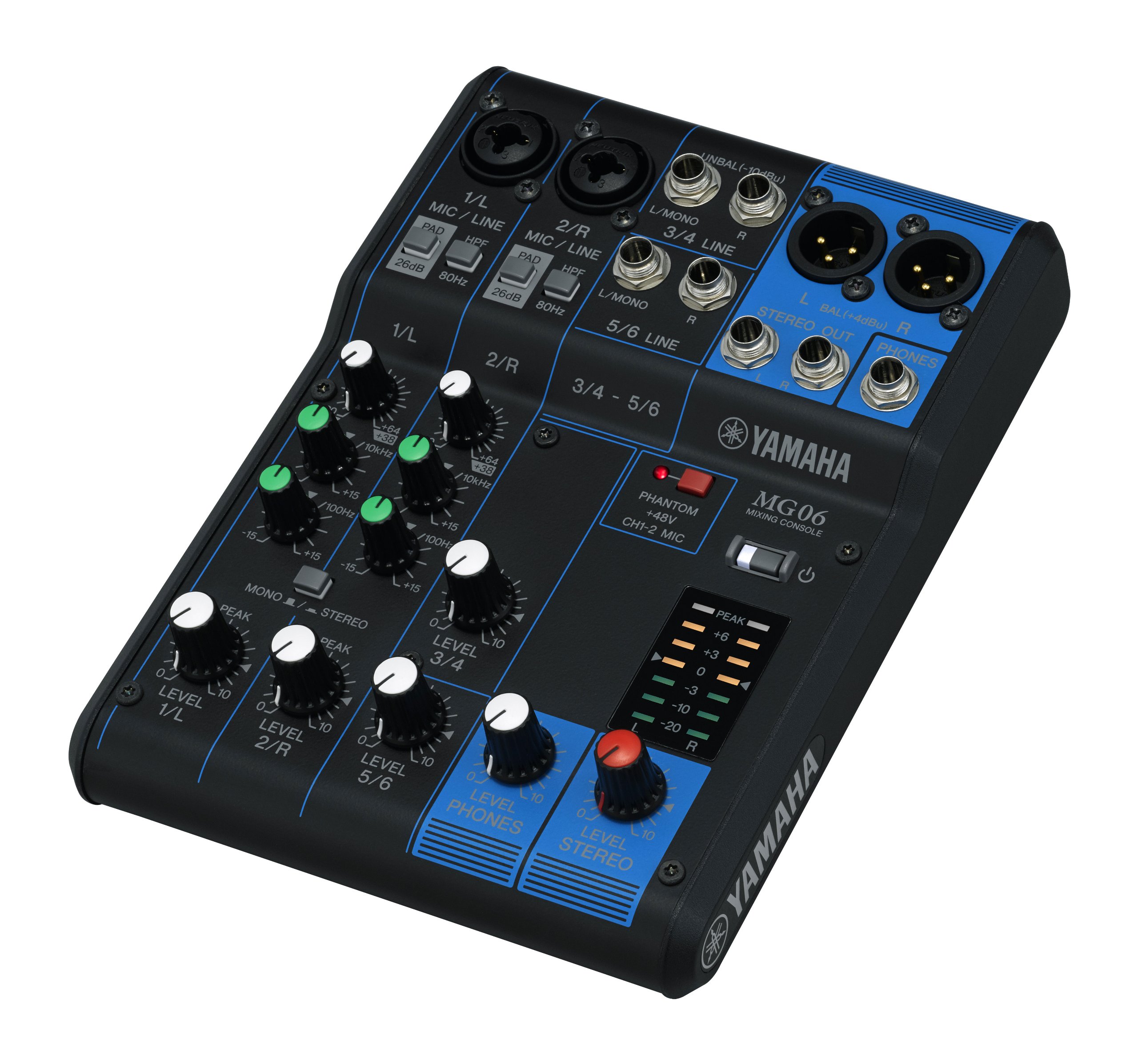 【送料無料】ヤマハ YAMAHA 6チャンネルミキシングコンソール MG06 最最大2 Mic / 6 Line入力 マイクプリアンプ「D-PRE」搭載 堅牢なメタルシャーシ plays23-10129315 PLAYS REGAL サンプル画像2