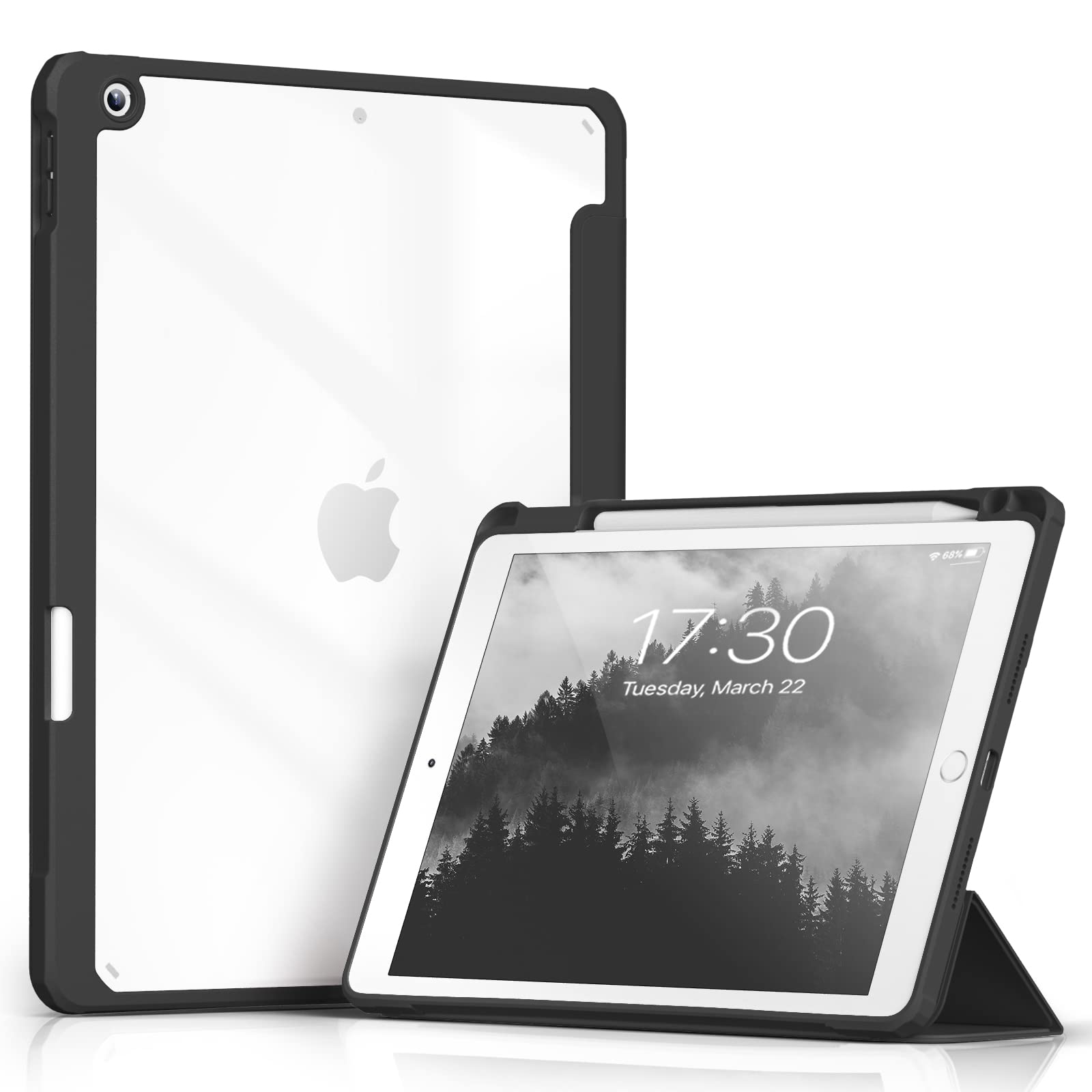 Aoub iPad 9 P[X 10.2 C` iPad P[X 9/8 /7 2021 2020 2019 obNJo[ y[ O܃X^h I[gX[v@\ y ^ h~ PUU[ TPU (fԍA2602AA2603AA2604AA2605) ubN