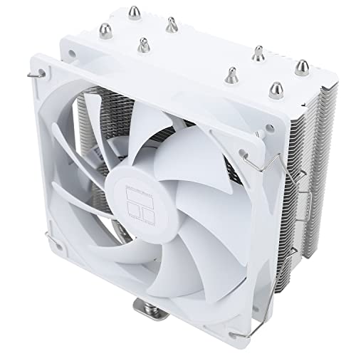 Thermalright Assassin X 120 SE White CPU Air Cooler, 4 Heat Pipes, TL-C12CW PWM Quiet Fan CPU Cooler With S-FDB Bearing, For AMD AM4 AM5/Intel 1700/1150/1151/1200, LGA17XX PC Cooler