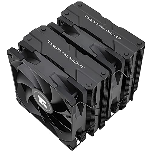 Thermalright Peerless Assassin 120 Black CPU風冷放熱器 ダブルタワー式放熱器 6本のホットパイプCPU冷却器 ダブル120 mm PWMファン アルミ製放熱器カバー AGHP技術 AMD/Intelプラットフォーム PMWファン内蔵 AMD AM 4 AM5/Intel 1150/1151/1200/17XX/2011(PA