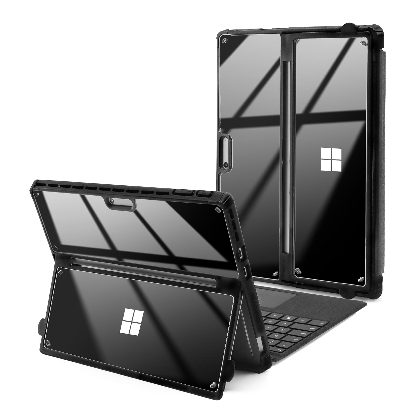 Omnpak Microsoft Surface Pro 9 2022 P[X pیJo[ Surface Pro 9 p\, ϏՌ y ^,TypeJo[L[{[hƂ̌݊