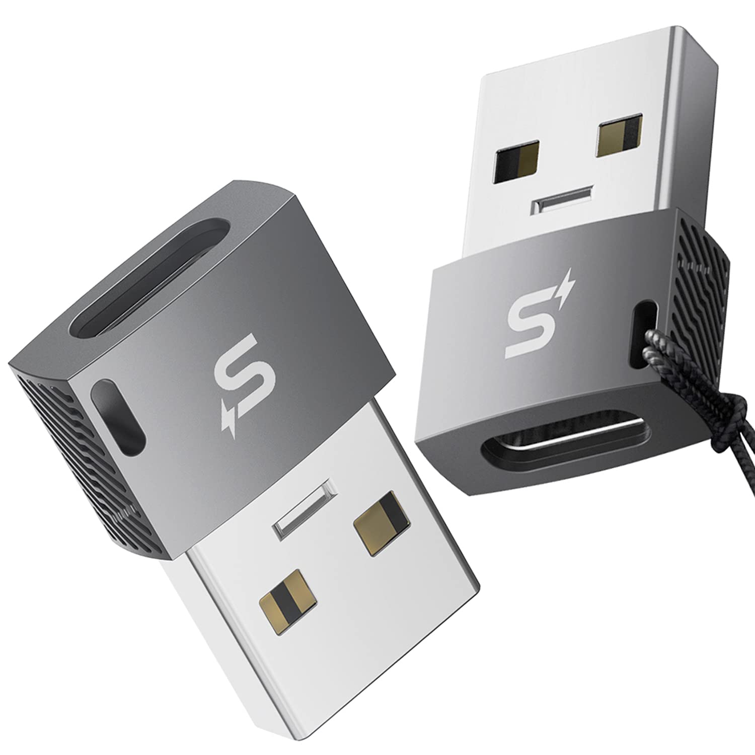 Stouchi USB 変換アダプタ Type C メス から USB 2.0 オス 変換コネクタ 急速充電 高速データ転送 小型 iPhone15 14 AppleWatch iPad アップル MagSafe スマホ パソコン 充電器などに対応 