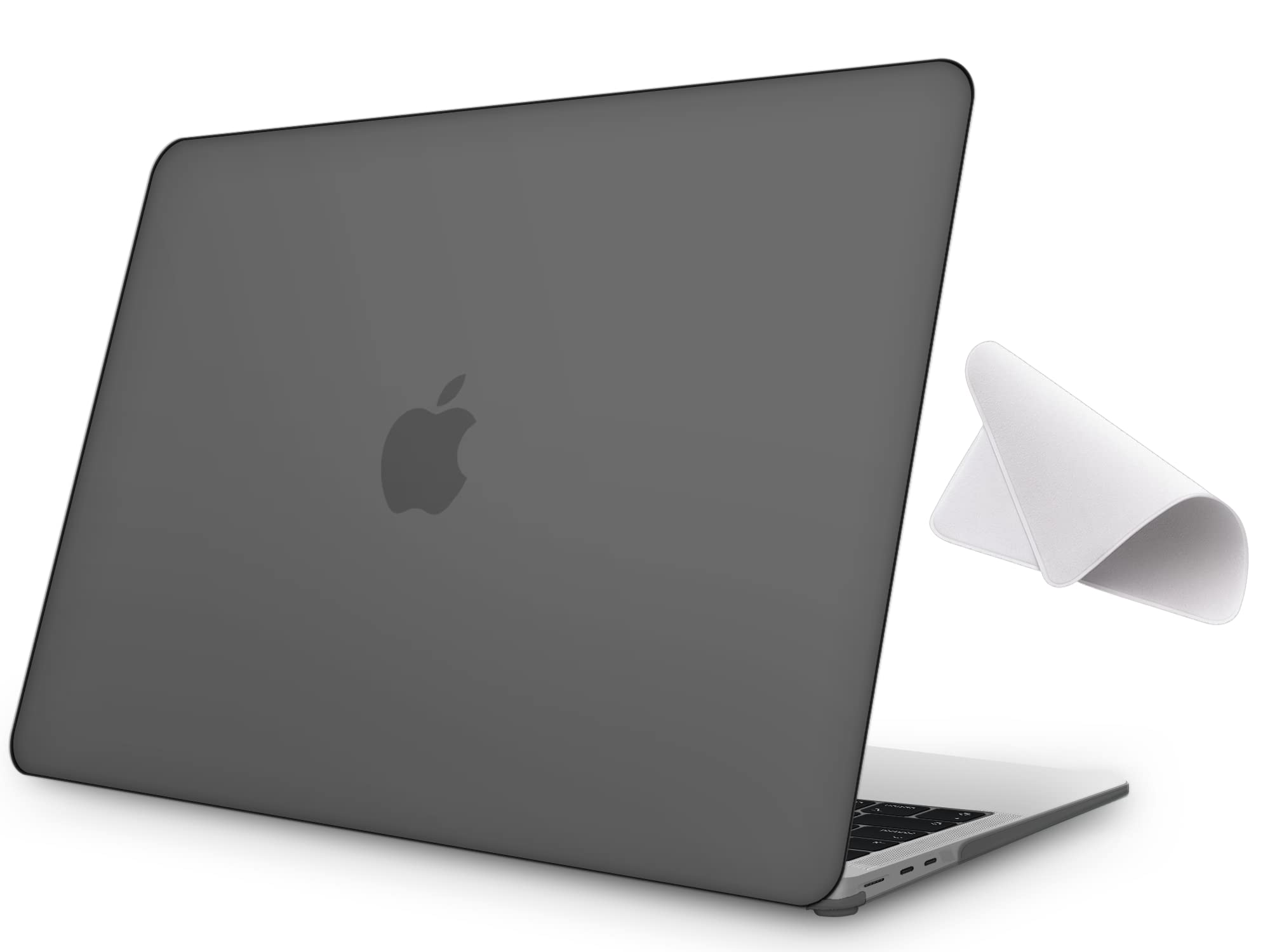 【M2 チップモデル つや消しの質感・ブラック 特別版】MOTOJI MacBook Air 13.6インチ 用 マット加工 ブラック ケース カバー 2022年発売 M2チップ搭載 モデル 指紋防止 おしゃれ 人気 薄型 耐…