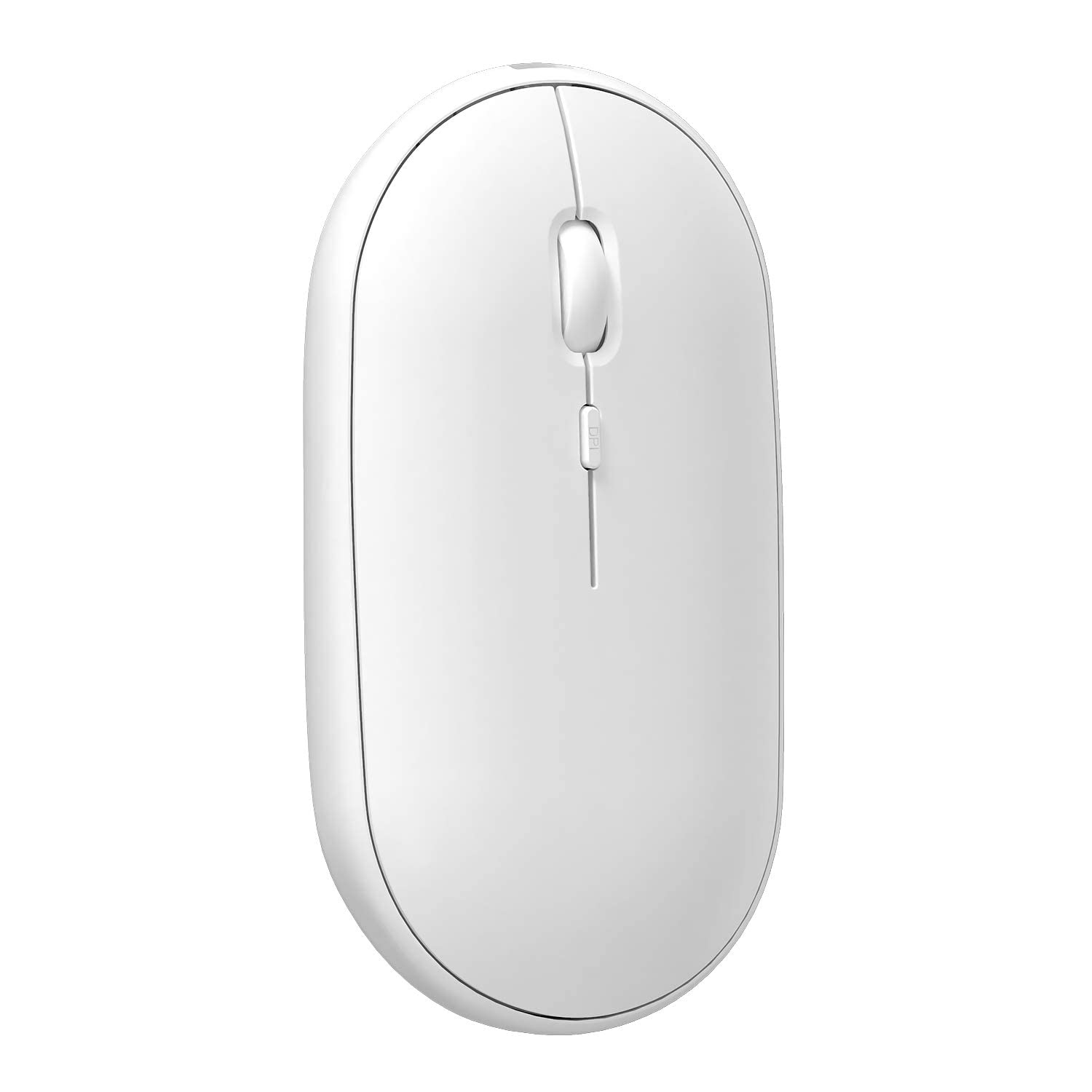 AmeToNana 雨七 ワイヤレスマウス Bluetooth マウス MouseMaster 静音マウス 小型 薄型 3DPI（ 800-1200-2000 ） 充電式 省エネルギー高精度 Windows/Mac/Chrome/Android/Surface/iPad OS 対応 (White, Type-C充電)