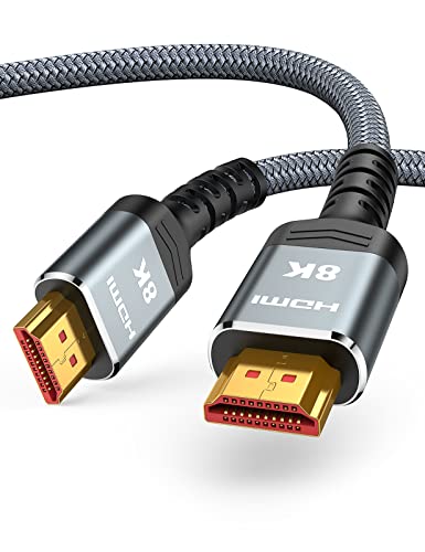 Snowkids 8K HDMI ケーブル 0.5M [PS4 PS5対応] HDMI 2.1 規格 8K@60Hz 4K@120Hz/144Hz HDMI ケーブル2.1 超高速 UHD 48Gbps eARC DynamicHDR 3Dイーサネット hdmi2.1以下と互換性あり