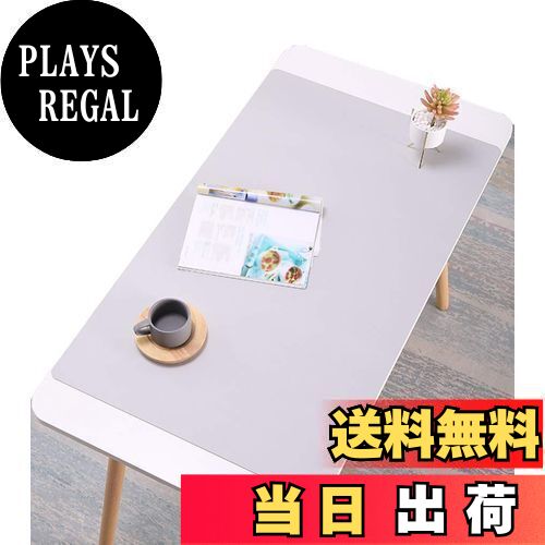 【送料無料】NOEINA オフィス用品 PUレザー デスクマット マウスマット PC机 学習机 パソコンマット ノートパソコンマット 大型 多機能 防水 耐久性 グレー 100×50cm