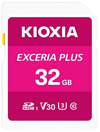 KIOXIA(キオクシア) 旧東芝メモリ SDカード 32GB UHS-I U3 V30 Class10 SDHC 最大読出速度98MB/s 日本製 国内サポート正規品 メーカー保証5年 KLNPA032G